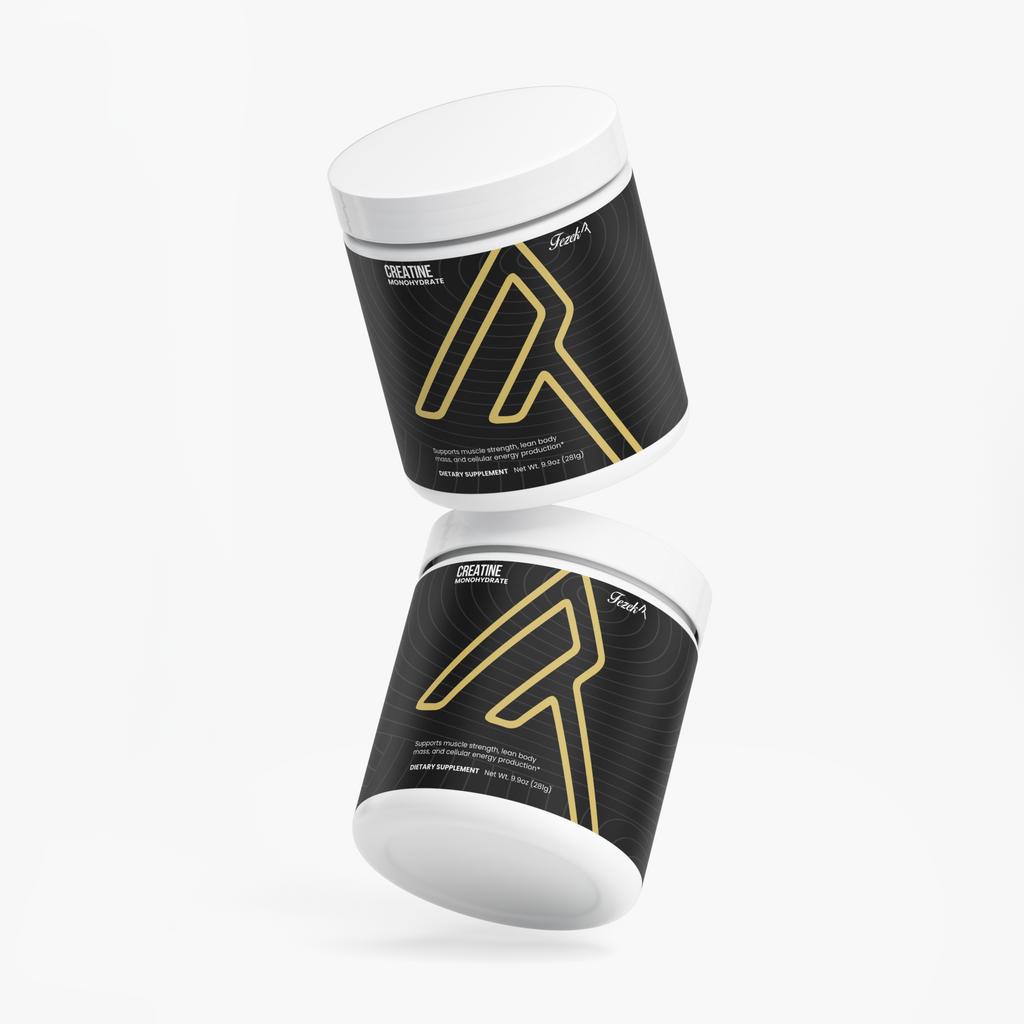 Fezek Creatine Monohydrate, several containers