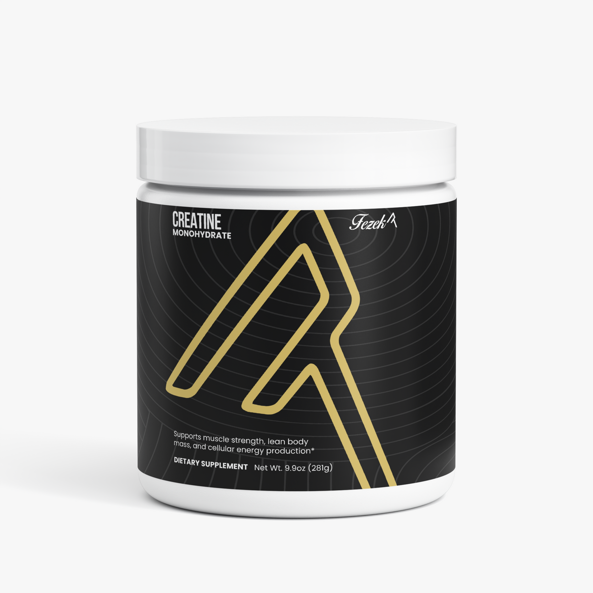 Fezek Creatine Monohydrate, front of the label