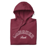 CONQUER HOODIE IN MAROON